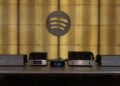 A close up of the stereo system in the Spotify Listening Lounge