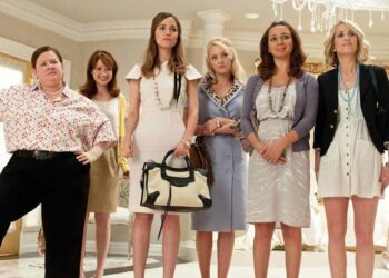 Melissa McCarthy, Ellie Kemper, Rose Byrne, Wendi Mclendon-Covey, Maya Rudolph and Kristen Wiig in 'Bridesmaids'Credit: Universal Pictures/Entertainment Pictures/ZUMA Press Wire/Shutterstock