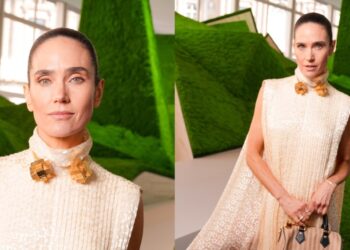 Jennifer Connelly Brings Airy Luxury to the Louis Vuitton Show