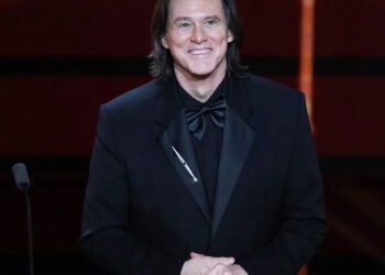 Jim Carrey at the 51st Cesar Film Awards at L'Olympia on February 26, 2026 in Paris, France.