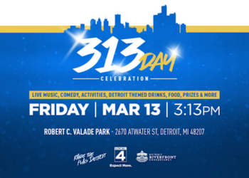 Join us for a FREE 313 Day event at Valade Park on Detroit Riverfront