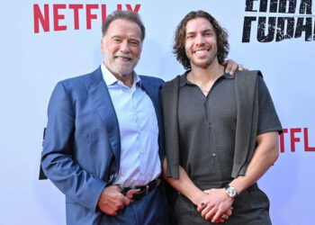 Arnold Schwarzenegger and Joseph Baena in June 2025Credit: Axelle/Bauer-Griffin/FilmMagic