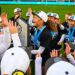 Big Ten Tournament trophy celebration