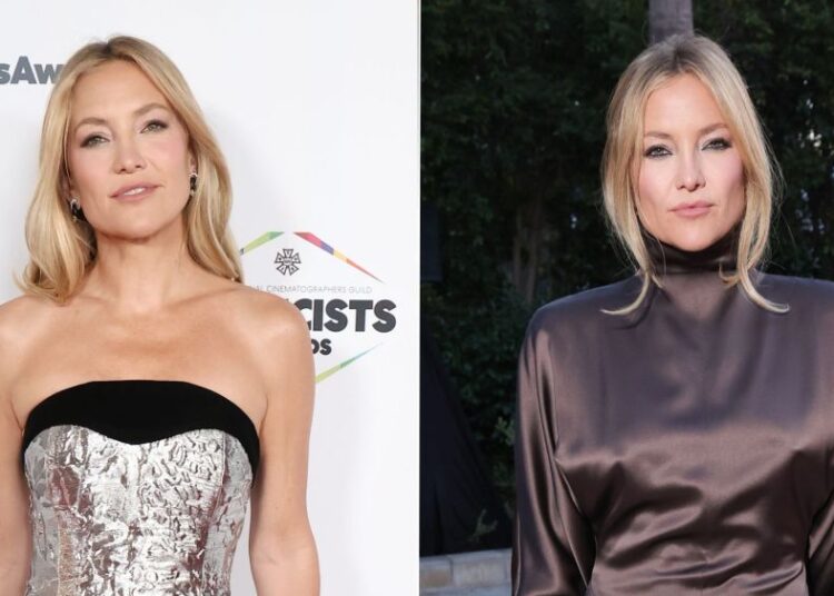 Kate Hudson Goes Light to Dark at Two Pre-Oscars Parties