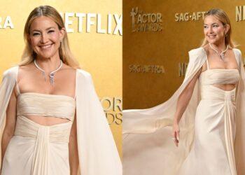 Kate Hudson Wears Valentino at the SAG Actor Awards 2026