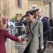 The Prince and Princess of Wales arrive at Canterbury Cathedral today