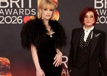 Kelly Osbourne attended the 2026 Brit Awards on February 28 with her mother, Sharon Osbourne.MEGA