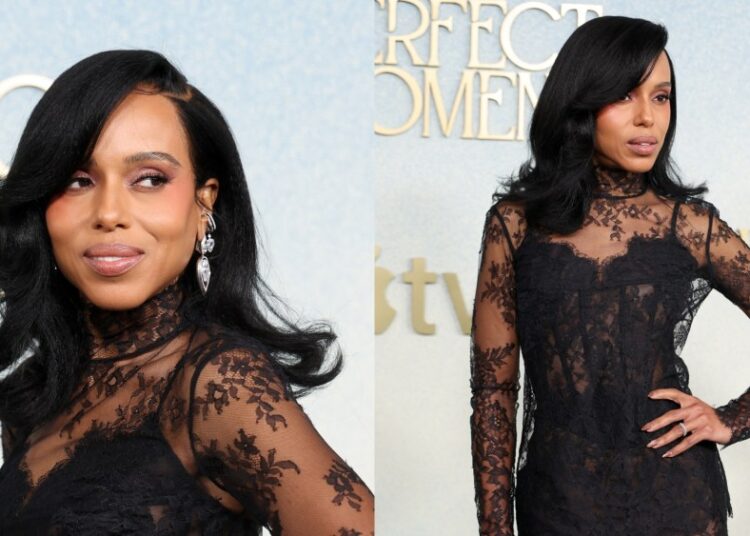 Kerry Washington Wears Zuhair Murad for the 'Imperfect Women' Premiere