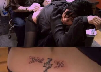 Kris Jenner's 'Kendall and Kylie' tattoo.Credit: Khloe Kardashian/YouTube