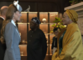 The Princess of Wales talks to the First Lady of Nigeria