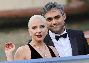 Lady Gaga and Michael Polansky are seen at Hotel Excelsior during the 81st Venice International Film Festival on September 04, 2024 in Venice, Italy.Credit: Jacopo Raule/FilmMagic