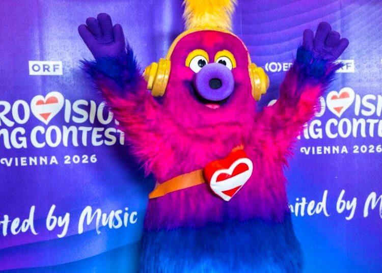 ARCHIVE - The ESC mascot Auri is presented at an ORF press event for the Eurovision Song Contest (ESC) 2026. Photo: Georg Hochmuth/APA/dpa/symbol image