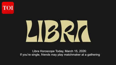 Libra Horoscope Today, March 15, 2026: If you’re single, friends may play matchmaker at a gathering