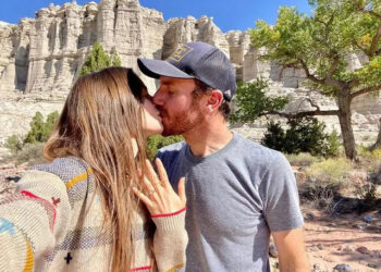 Lily Collins and Charlie McDowell engagement photo.Credit: Lily Collins/Instagram