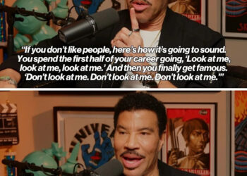 Richie’s message focuses on the connection between artists and their audience.