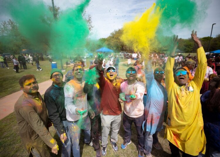 Holi is a Hindu festival that celebrates the coming of spring. (Courtesy town of Flower Mound)