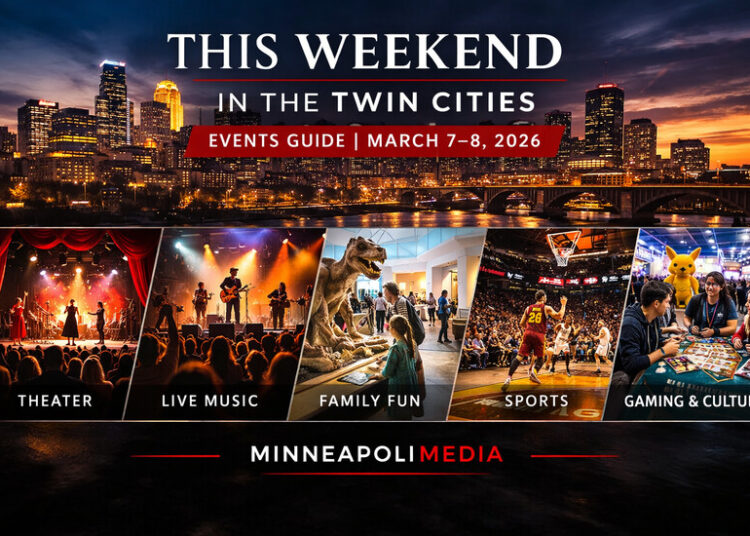 MINNEAPOLIMEDIA ENTERTAINMENT This Weekend in the Twin Cities Entertainment Guide | March 7 to March 8, 2026