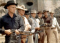 THE MAGNIFICENT SEVEN, Yul Brynner, Steve McQueen, Horst Buchholz, Charles Bronson, Robert Vaughn, Brad Dexter, James Coburn, 1960
