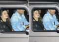 Mauricio Umansky has mystery woman riding shotgun as they leave Hollywood hotspot with PK Kemsley