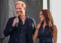 Mandatory Credit: Photo by Amy Katz/ZUMA Press Wire/Shutterstock (15496856a)
Much loved Prince Harry and Princess Meghan, the Duke and Duchess of Sussex, took the stage at One805 Live Concert at movie star Costner's Santa Barbara oceanfront estate in Summerland, CA, where Harry was about to give out the ''Heart of the Community'' Award". One805.org is a multi-million-dollar fundraiser supporting mental health for Santa Barbara County's first responders.
Prince Harry And Princess Meghan On Stage At One805 Live 2025, Santa Barbara, California, USA - 20 Sep 2025