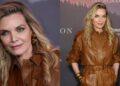 Michelle Pfeiffer Goes Sleek in Saint Laurent Earth Tones