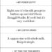 A personal note detailing preferences and reflections.