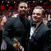 Michael B. Jordan and Leonardo DiCaprio attend the 98th Annual Oscars