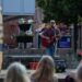Jimi Strange performing in Beeston Square