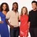 "Access Hollywood" cast members Zuri Hall, Scott Evans, Kit Hoover, and Mario Lopez.