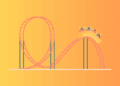 Drawing of a roller coaster