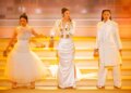 Rei Ami, EJAE, and Audrey Nuna from KPop Demon Hunters performing on stage during the Oscars show.