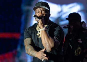 50 Cent performs at the first day of Dreamville Music Festival in Dix Park in Raleigh, NC on Saturday, April 6, 2024.