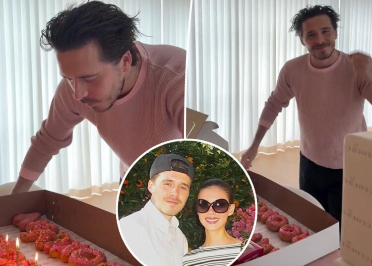 Nicola Peltz treats Brooklyn Beckham to birthday surprise as they fail to acknowledge his family's messages