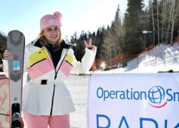 Rebel Wilson poses in Deer Valley at the 2023 Operation Smile event in Park City.