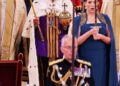Dame Penny Mordaunt stole the show when she held a huge sword aloft for over an hour at the King's Coronation in 2023