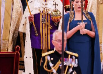Dame Penny Mordaunt stole the show when she held a huge sword aloft for over an hour at the King's Coronation in 2023
