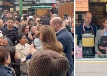 The Prince and Princess of Wales visit Borough Market