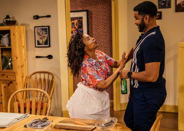 Marie-Françoise Theodore, left, and Marco Martinez in "Fairview" at Rogue Machine.