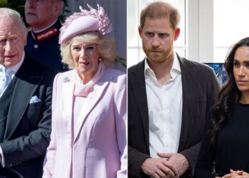 King Charles III, Queen Camilla, Prince Harry and Meghan Markle