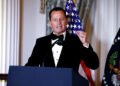 Ambassador Richard Grenell, the interim head of the Kennedy Center, speaks at the 48th Kennedy Center Honors Medallion Reception at the U.S. Department of State on Dec. 6, 2025 in Washington, D.C.