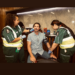 Two paramedics attending to a patient.