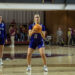 Meghan Lamanna of the University of Scranton eyes up a...
