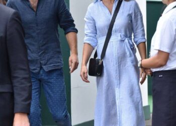 Pippa Middleton in shirt dress with james middleton