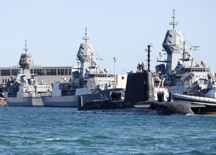 Royal Navy Submarine In Historic Visit To Australia
