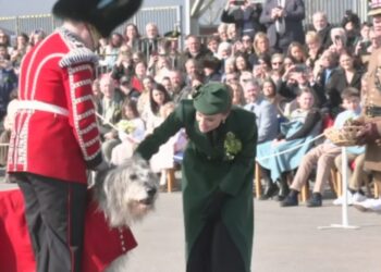 Royal visit to the Irish Guards