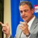 Nov 3, 2022; Kansas City, Missouri, USA; Kansas City Royals general manager J.J. Picollo talks with media during a press conference at Kauffman Stadium. Mandatory Credit: Jay Biggerstaff-Imagn Images