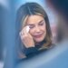 Savannah Guthrie wipes away tears as she visits the "Today" show set at New York's Rockefeller Plaza earlier this month.