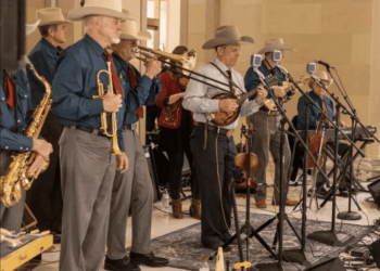 Bob Wills Day at the Capitol musicians playing