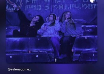Group of people seated, possibly enjoying a show or performance.