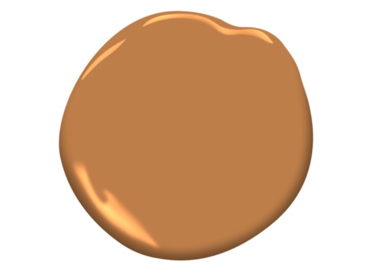 Ochre paint dollop